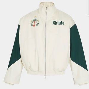 Rhude Palm Logo Colorblock Flight Jacket